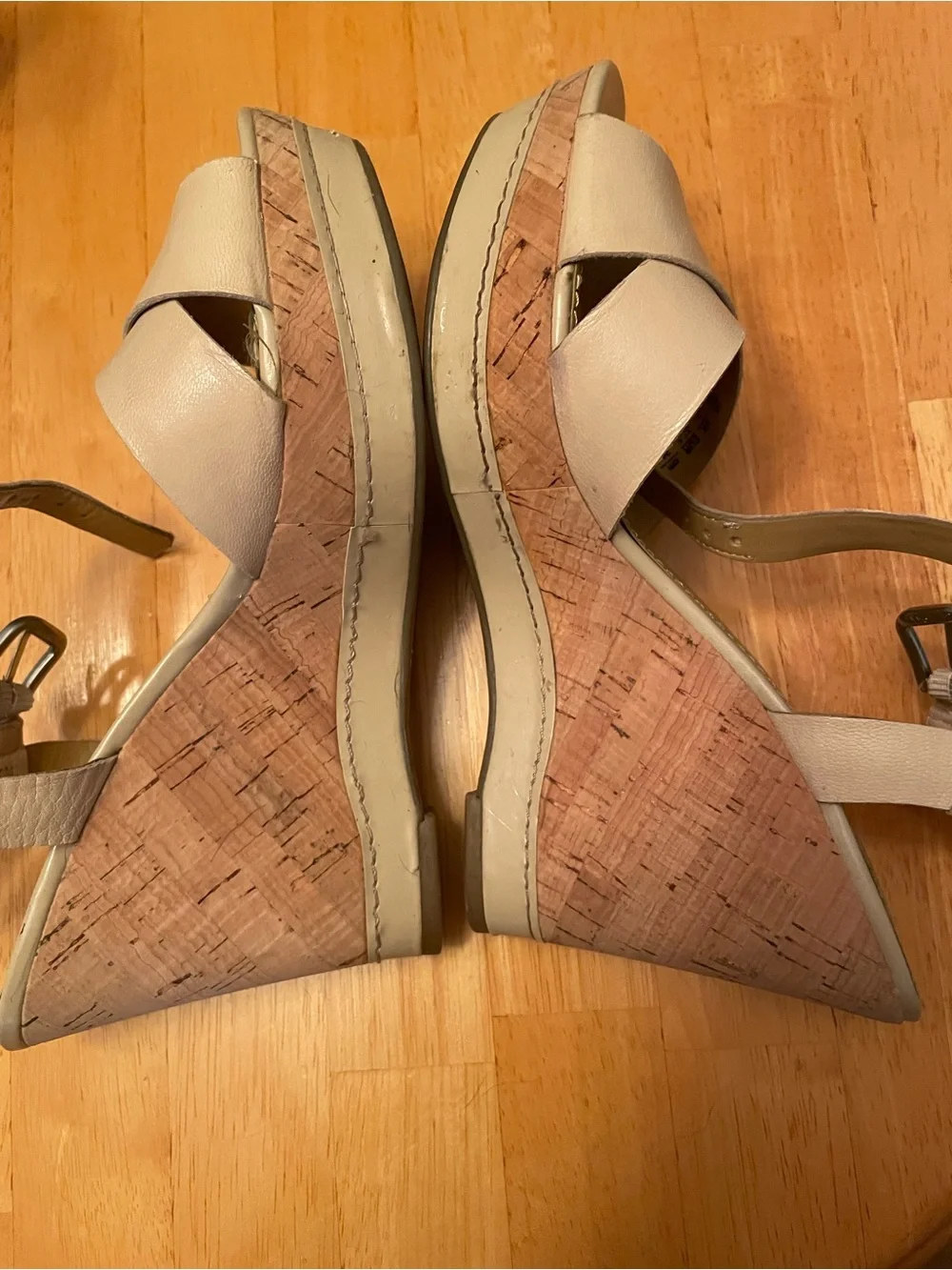 Franco Sarto cork wedge size 7